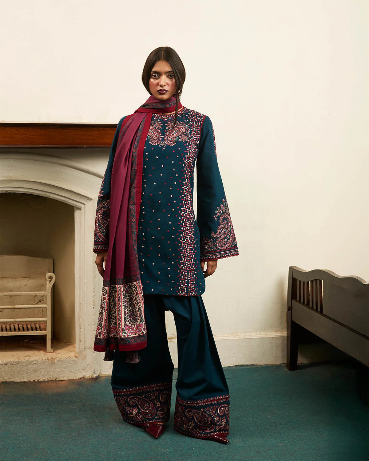 Ashen - Dupatta - Mix & Match - Image 4