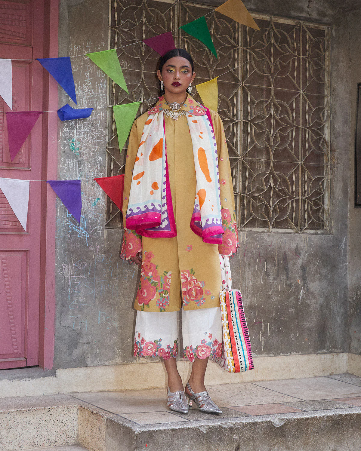 Saffron - Dupatta - Mix & Match